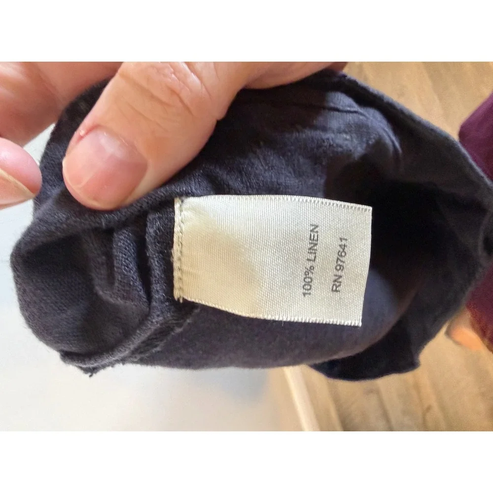 J. Jill Womens Shorts 100% Linen Solid Black Size 12